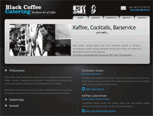 Tablet Screenshot of blackcoffee-catering.de